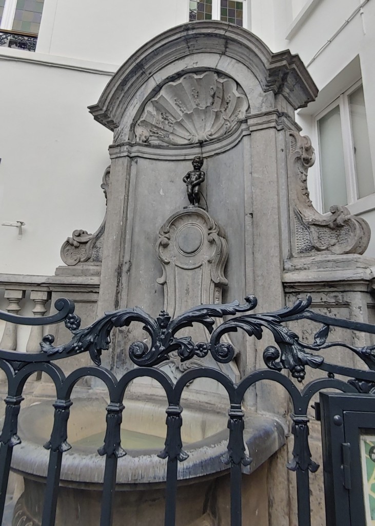The famous landmark of Brussels: The Manneken Pis